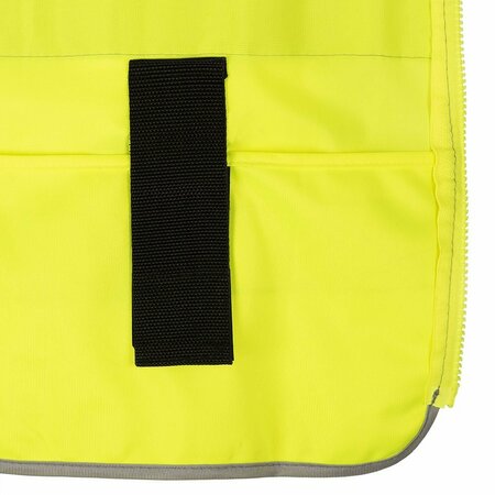 Pioneer Tricot Safety Vest, Green, XL, 2 Stripe V1025160U-XL